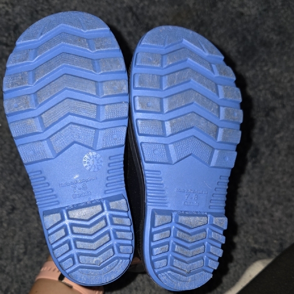 🌸4 For $20🌸Kids Navy Blue Rain Boots 7-8 - Picture 2 of 2